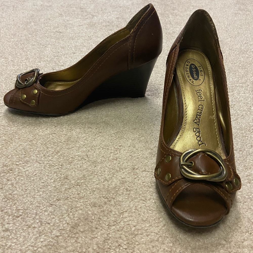 Open toe wedges